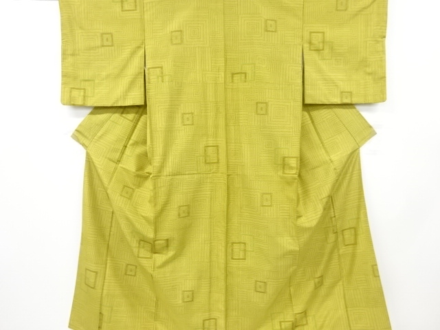 JAPANESE KIMONO / ANTIQUE KIMONO / SILK / TOKAMACHI TSUMUGI / WOVEN SQUARE